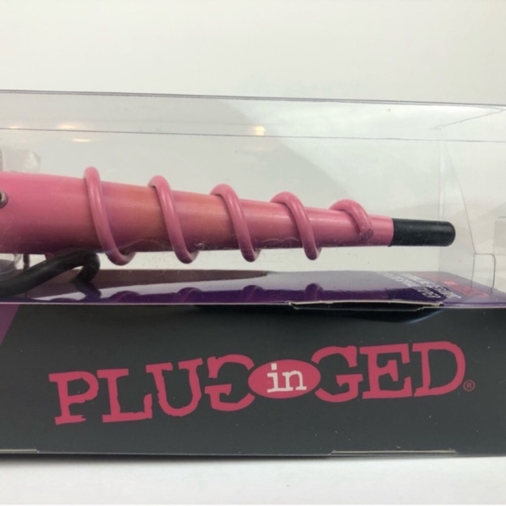 ORIGINAL BOX Plugged in 1" Tourmaline Cone Curling Wand Excellent Condition
